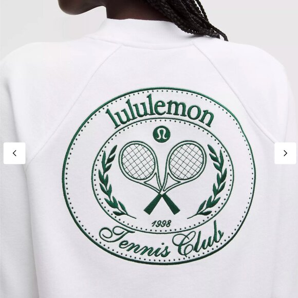 #66 Lululemon NWT Cotton French Terry Crewneck Pullover Tennis Club - Picture 2 of 8